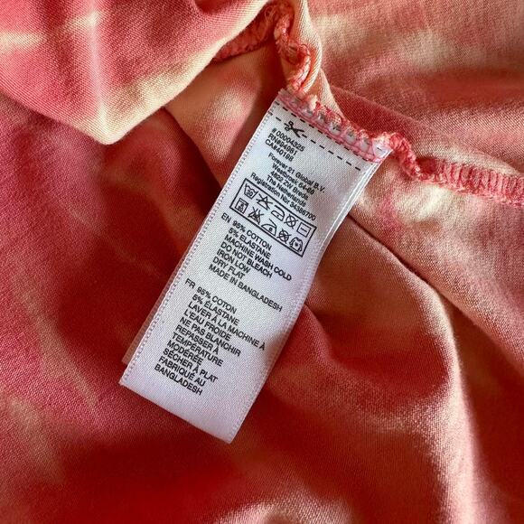 Womens Top Size Medium Pink Reworked Hippie Puff Sleeve Tie Dye Girly Festival - Picture 6 of 7